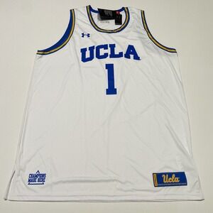 UCLA Bruins Under Armour #1 Basketball Jersey White Men's Size SMALL NEW